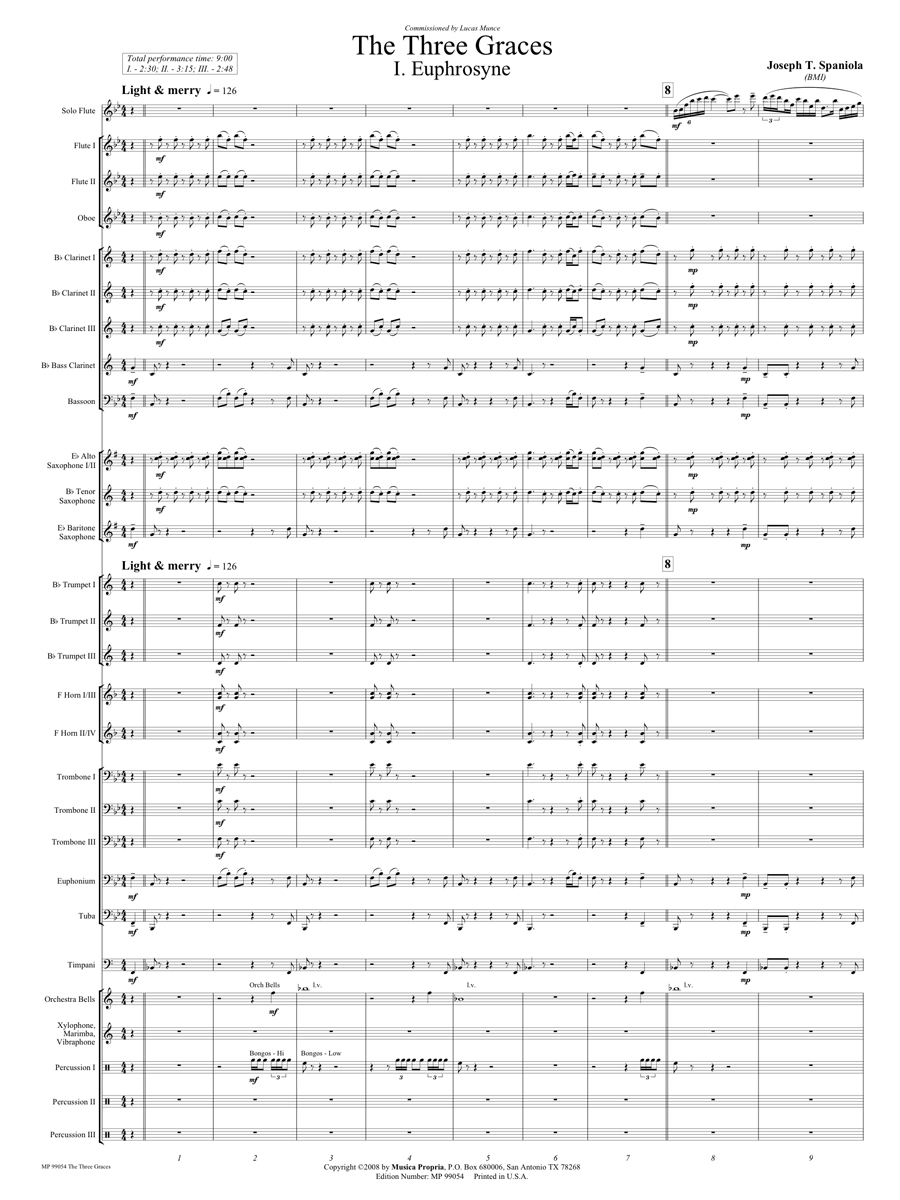 The Three Graces-Mvt. I Score Page 1