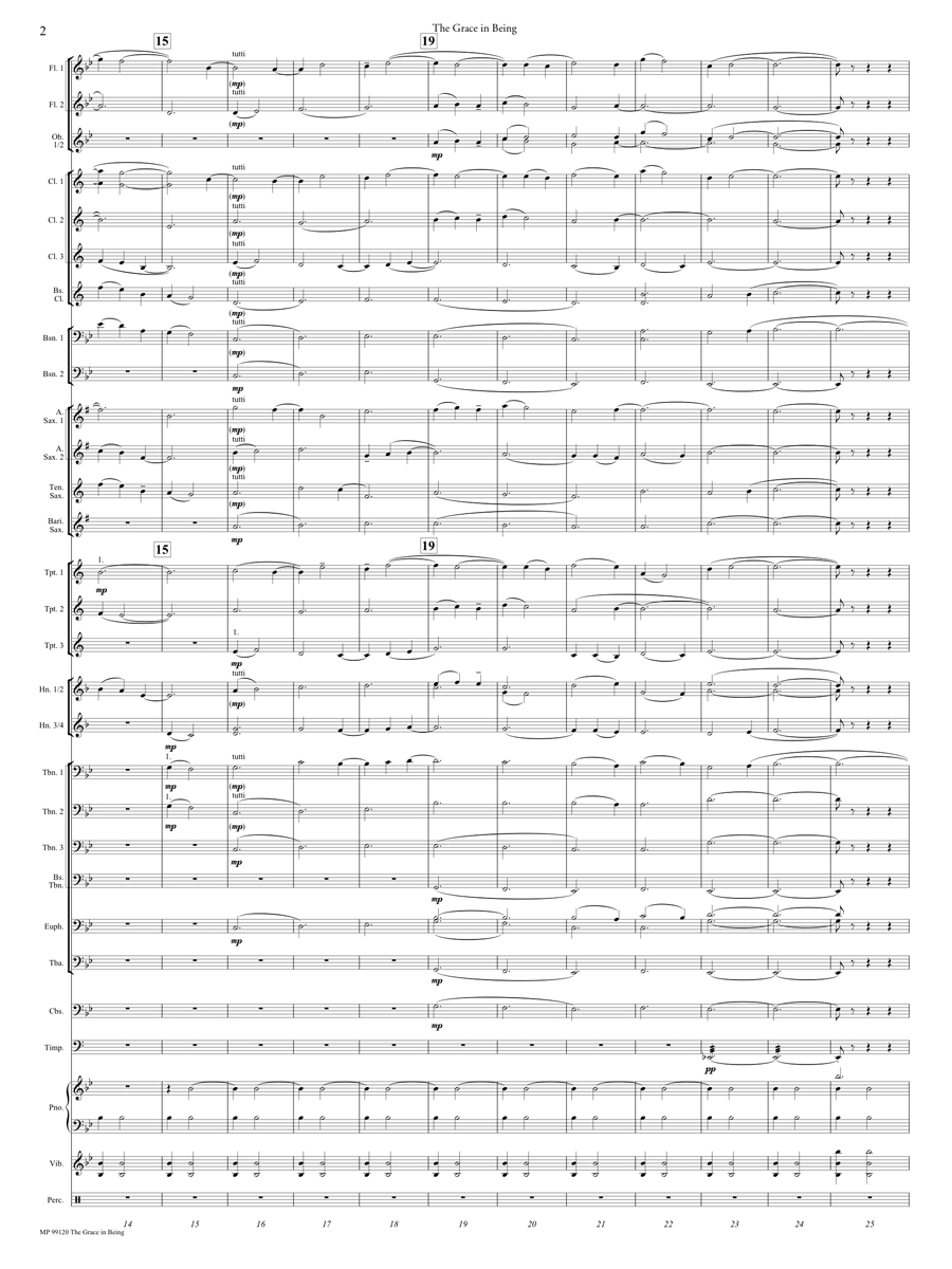 The Grace In Being Score page 2