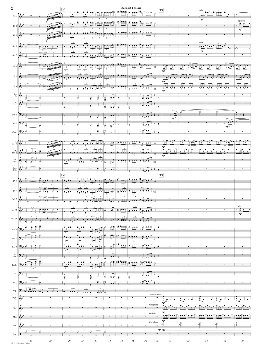 Medalist Fanfare Score page 2