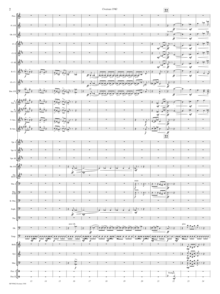 Overture 1940 Score page 2