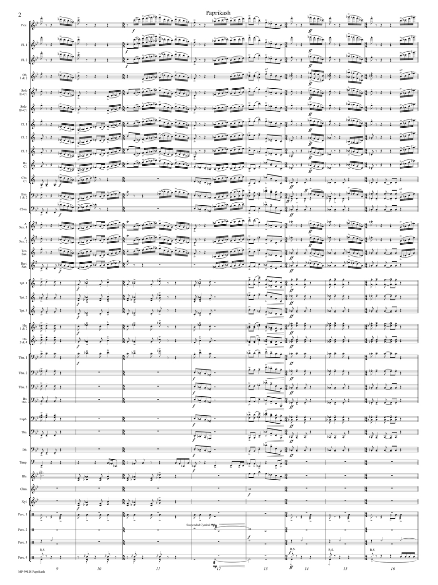 Ah-free-kah! Score page 2