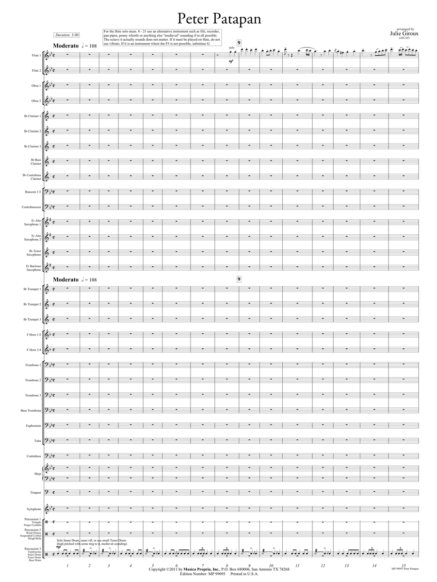 Peter Patapan Score page 1