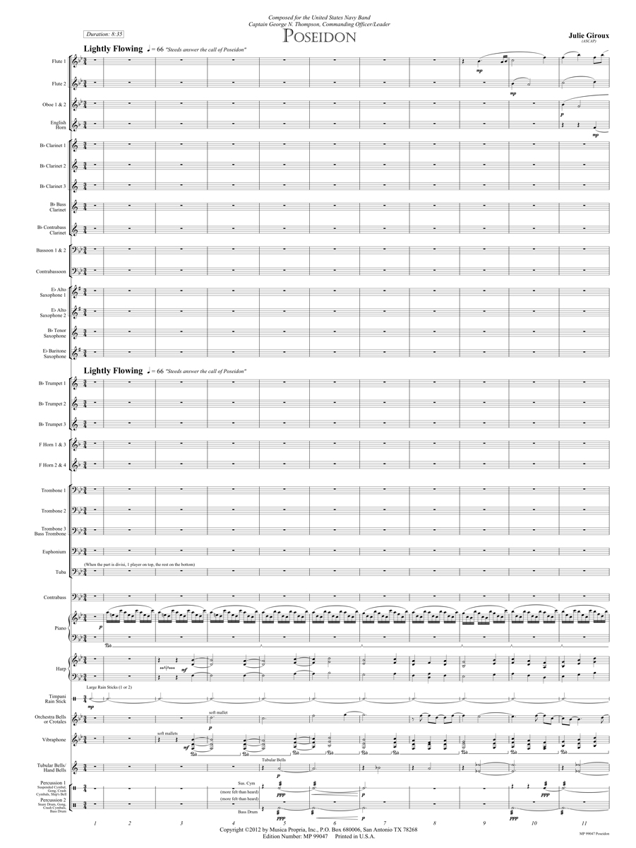 Poseidon Score page 1